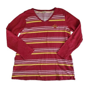 Women's UG APPAREL Tunic‎ Iowa State Cyclones Red Yellow Logo SZ L Large Pockets